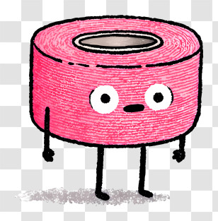 Scar Tape - Cute Tape With Cartoon Face Transparent PNG