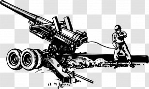 Artillery Howitzer Firearm Clip Art - Machine Transparent PNG
