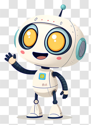 Ai Robot - Playful Running Robot Transparent PNG