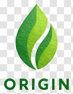 Origin Logo - Origin Green Leaf Logo Transparent PNG