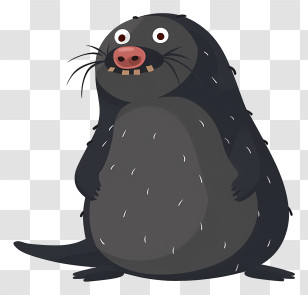Mole Day - Funny Cartoon Mole Character Transparent PNG