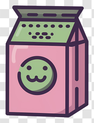 Milk Carton Design - Cute Cartoon Milk Carton Transparent PNG