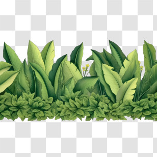 Leaf Border
 - Green Leaves Border Transparent PNG