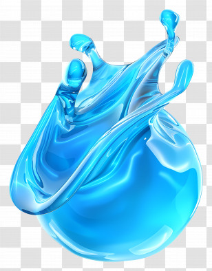 Water - Blue Water Splash Transparent PNG