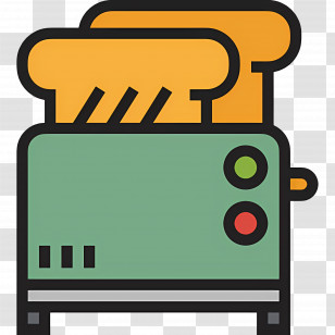 Toaster - Toaster With Slices Of Bread Transparent PNG