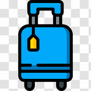 Travel Luggage - Blue Suitcase For Travel Transparent PNG