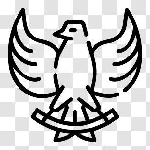 Garuda Logo - Bird Symbol With Wings Spread Transparent PNG