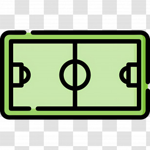 Football Pitch - Green Soccer Field Illustration Transparent PNG