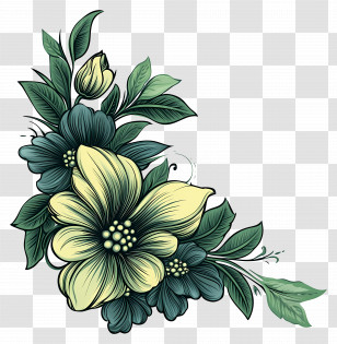 Spring Border - Beautiful Floral Design Transparent PNG