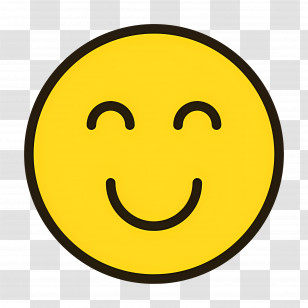 Smile Emoji - Yellow Smiley Face Illustration Transparent PNG