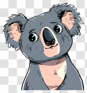 Cartoon Koala - Cartoon Koala Illustration Transparent PNG