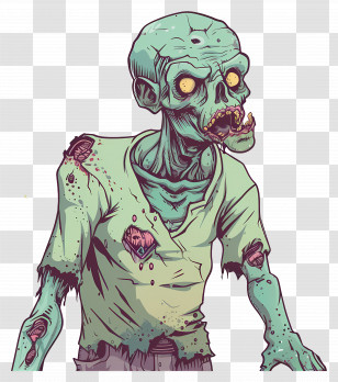 Zombie - Cartoon Zombie Character Transparent PNG
