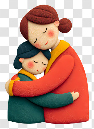 Mother Napping With Toddler - Warm Family Hug Transparent PNG