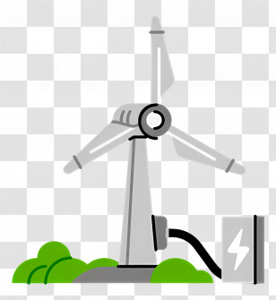 Eolic System - Wind Turbine For Renewable Energy Transparent PNG