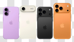 Apple Iphone 17 - Colorful IPhones In Various Designs Transparent PNG