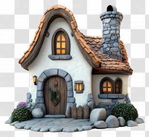 Old House - Small Cute Doodle House Transparent PNG