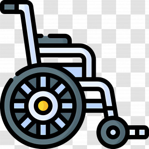 Wheelchair - Wheelchair Icon For Accessibility Representation Transparent PNG