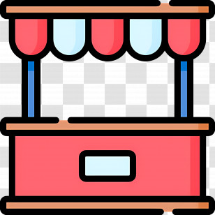 Market Stall - Colorful Market Stall Booth Transparent PNG