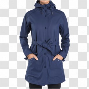 Trench Coat Cobalt Blue Overcoat - Rain Transparent PNG