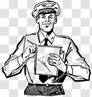 Stock Photography Illustration Clip Art - Professional - Line Postman Transparent PNG