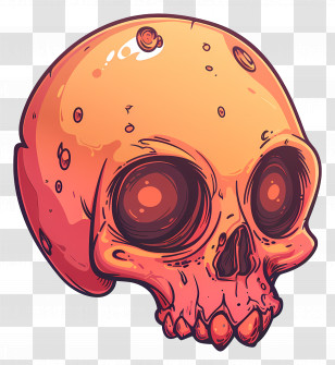 Skull - Cartoon Skull Illustration Transparent PNG