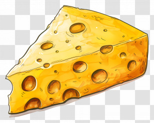 Cheese - Cheese Wedge Illustration Transparent PNG