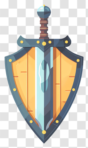 Shield Sword - Medieval Sword And Shield Transparent PNG