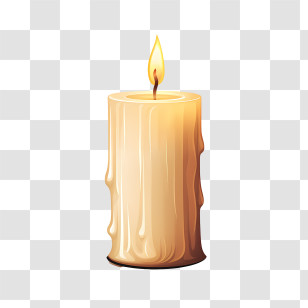 All Souls Day - Lit Candle Transparent PNG