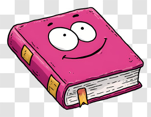 Cartoon Bible - Smiling Book Cartoon Character Transparent PNG