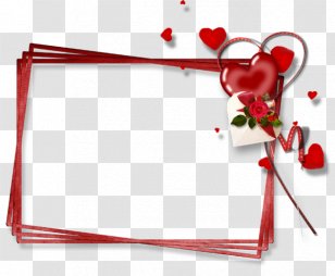 Valentine's Day Picture Frames Photography Love - Cartoon Transparent PNG