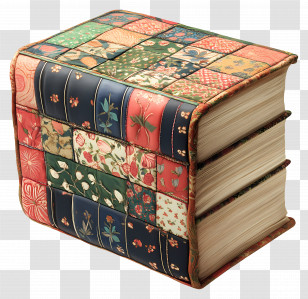 Patchwork Book - Patchwork Books In A Stack Transparent PNG