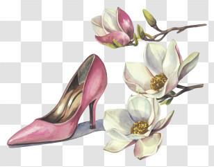 Pink High Heels - Pink High Heel Fashion Transparent PNG