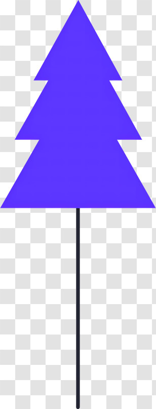 Christmas Tree - Blue Pine Tree Illustration Transparent PNG