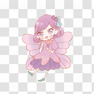 Rilu Rilu Fairilu - Cute Fairy Illustration In Anime-Inspired Design Transparent PNG