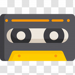Cassette - Retro Audio Cassette Style Transparent PNG