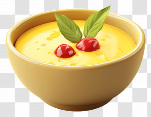 Shrikhand - Delicious Custard Dessert Bowl Transparent PNG