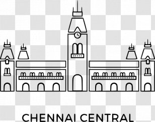Chennai Central Railway Station Madras Miscellany Clip Art Transparent PNG