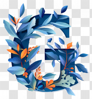 Letter G - Floral Letter G Design Transparent PNG