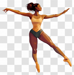 World Ballet Day - Graceful Ballet Dancer Transparent PNG