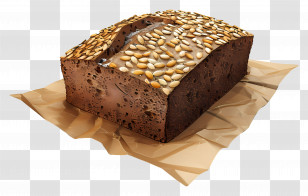 Rye Bread - Brown Bread With Seeds Transparent PNG