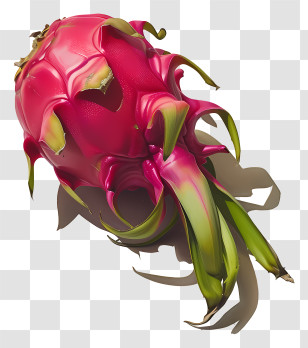Dragon Fruit - Single Pink Dragon Fruit Illustration Transparent PNG