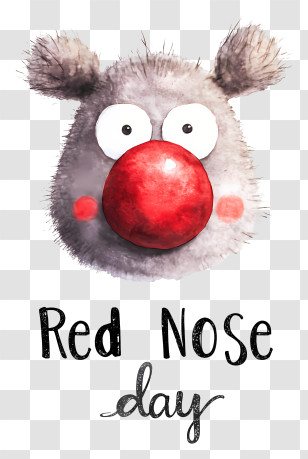 Red Nose Day - Red Nose Day Character Transparent PNG