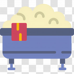 Bathtub - Bathtub With Bubbles And Towel Transparent PNG