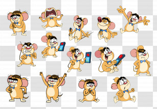 Pakdam Pakdai - Cartoon Mouse With Glasses And Bow Tie Transparent PNG