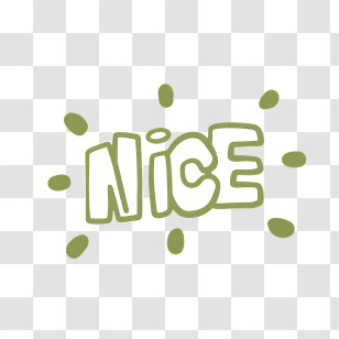 Icon - Nice Text Design With Doodles Transparent PNG