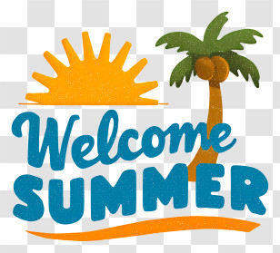 Welcome Summer - Welcome Summer Tropical Badge Transparent PNG