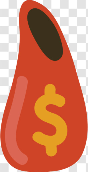Money - Red Money Bag With Dollar Sign Transparent PNG