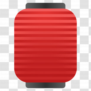 Red Paper Lantern Emoji - Red Lantern Illustration Transparent PNG