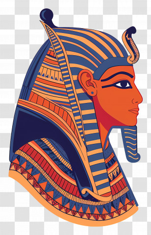 Pharaoh Illustration - Egyptian Pharaoh Illustration Transparent PNG
