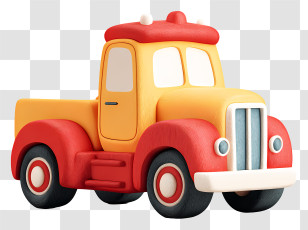 Big Truck Car - Colorful Toy Truck Transparent PNG